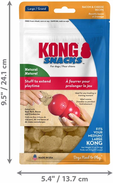 Przysmak dla psa Kong Snacks Bacon & Cheese XO1 L (0035585213002) - obraz 4