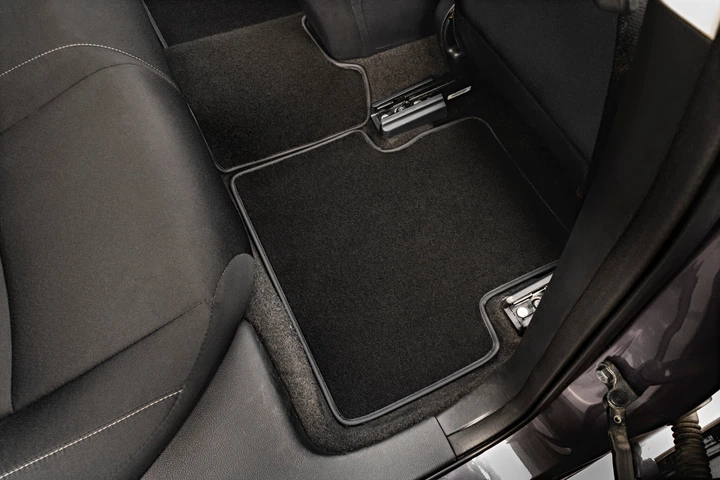 Ворсові килимки EVAtech Premium в салон авто для Tesla Model Y 5 seats 2021-2023 1 покоління SUV USA чорний кант (TA44652Z3VPB) - зображення 7