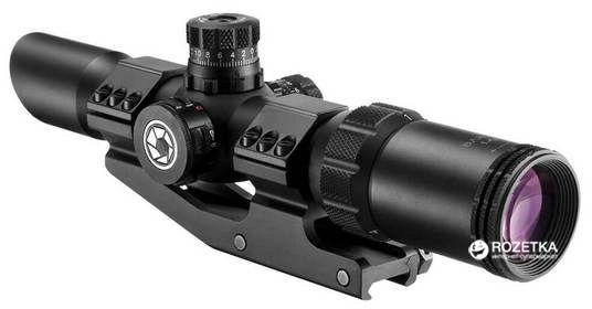 Оптический прицел Barska SWAT-AR Tactical 1-4x28mm (IR Mil-Dot R/G) + крепление (925760) - изображение 2