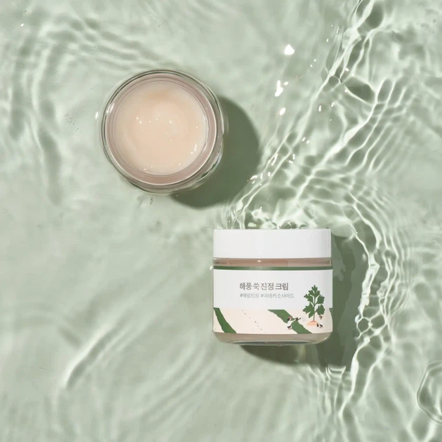 Заспокійливий крем з морським полином ROUND LAB Mugwort Calming Cream 80 ml - изображение 2