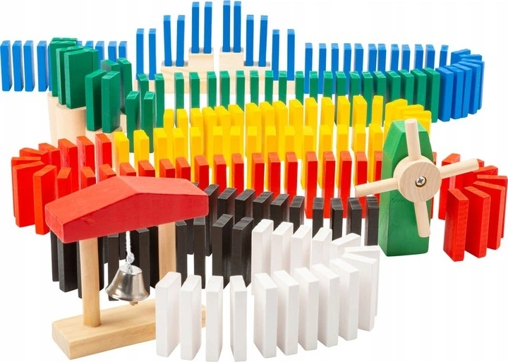 Gra układanka Small Foot kolorowe klocki Domino rozwój motoryki 11402 (4020972114020) - obraz 2