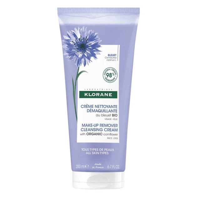 Krem do demakijażu twarzy Klorane z organicznym chabrem 200 ml (3282770393590) - obraz 1