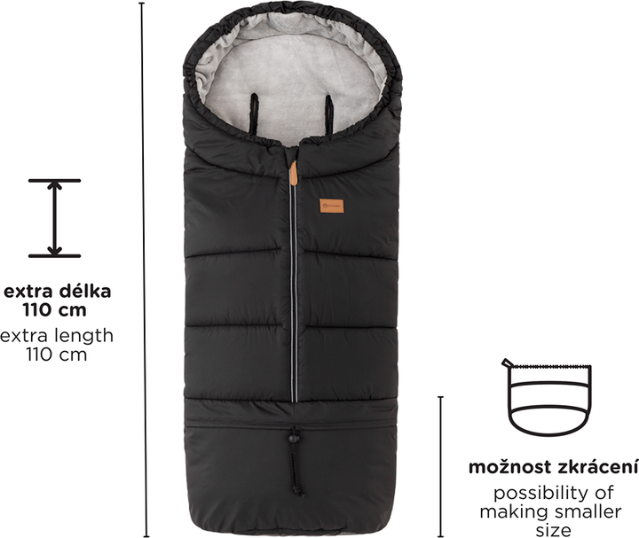 Śpiworek zimowy Petite&Mars Jibot 3 w 1 Ink Black (8595640905096) - obraz 9