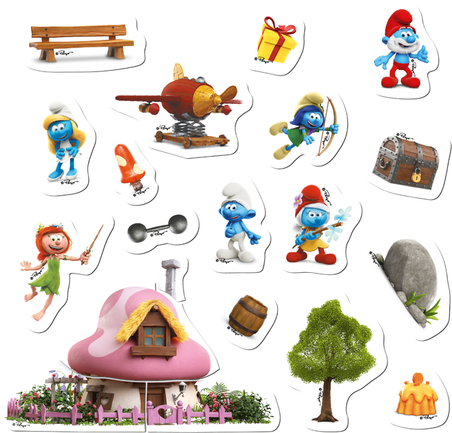Пазл магнитный DoDo Дом мечты The Smurfs. Коттедж Смурфетты 20 элементов (4823115911315) - Фото 2 Пазл магнитный DoDo Дом мечты The Smurfs. Коттедж Смурфетты 20 элементов (4823115911315) - изображение 2