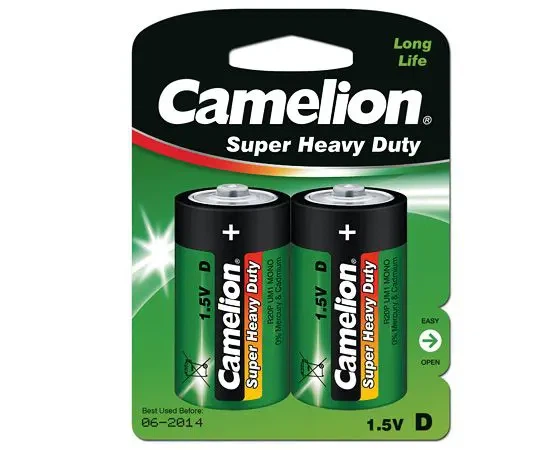 Батарейка CAMELION R20 D 2BL Green - зображення 2