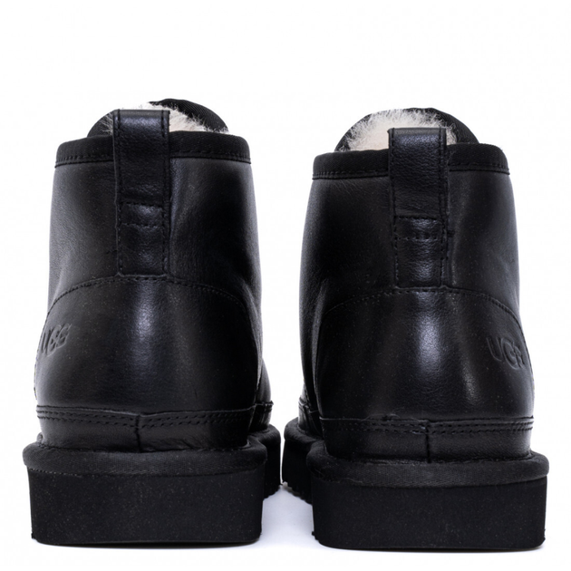 Чоловічі уггі Чоботи Шкіряні Ньюмел Чорні UGG Leather Neumel Black (40, чорний) - изображение 2