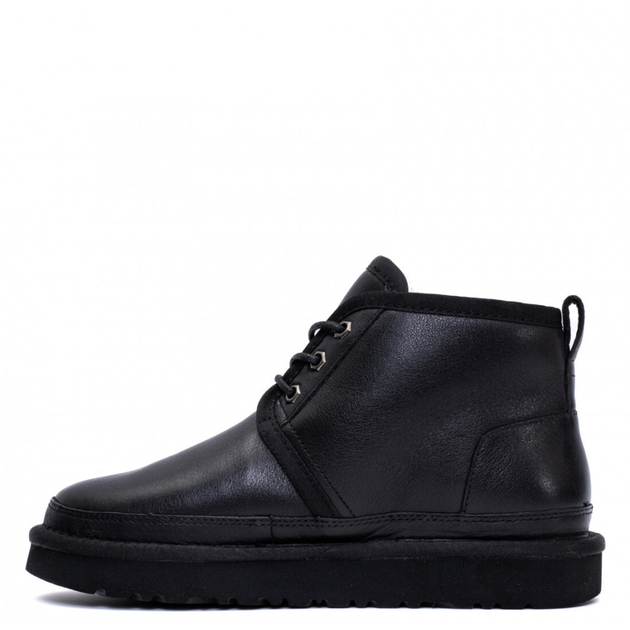 Чоловічі уггі Чоботи Шкіряні Ньюмел Чорні UGG Leather Neumel Black (40, чорний) - изображение 6