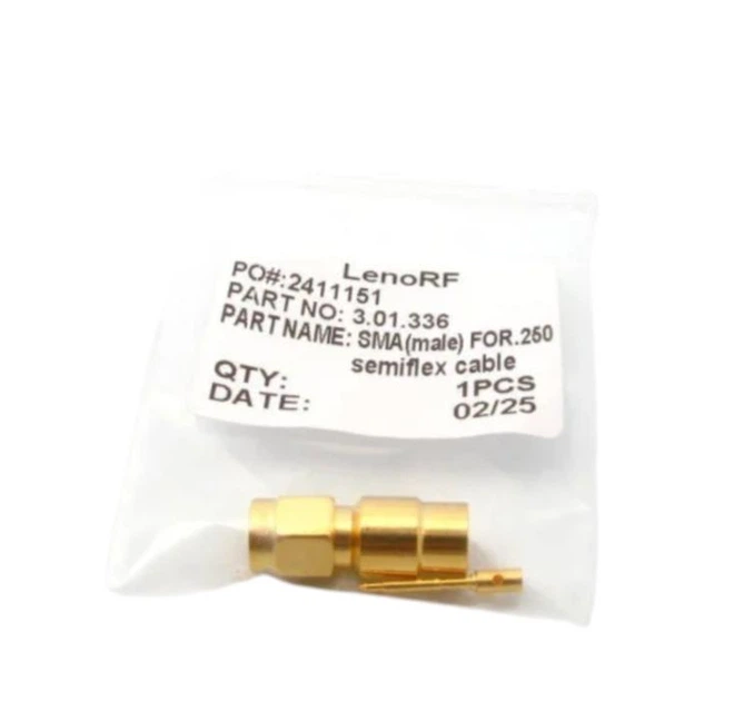 SMA (male) for RG401 Коннектор SMA(штекер) 1шт для монтажа на коаксиального кабеля RG401 Leno RF - Фото 2 SMA (male) for RG401 Коннектор SMA(штекер) 1шт для монтажа на коаксиального кабеля RG401 Leno RF - изображение 2