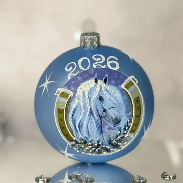 Ялинкова іграшка новорічна куля Santa Shop Символ року 2026