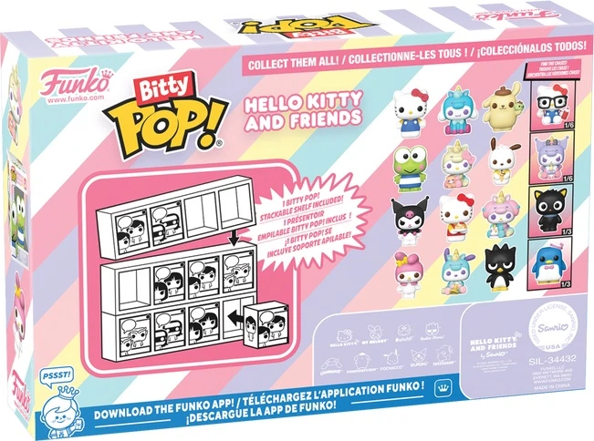 Zestaw figurek Funko Bitty Pop Hello Kitty and Friends 4 x 2.3 cm 85713 (889698857130) - obraz 2