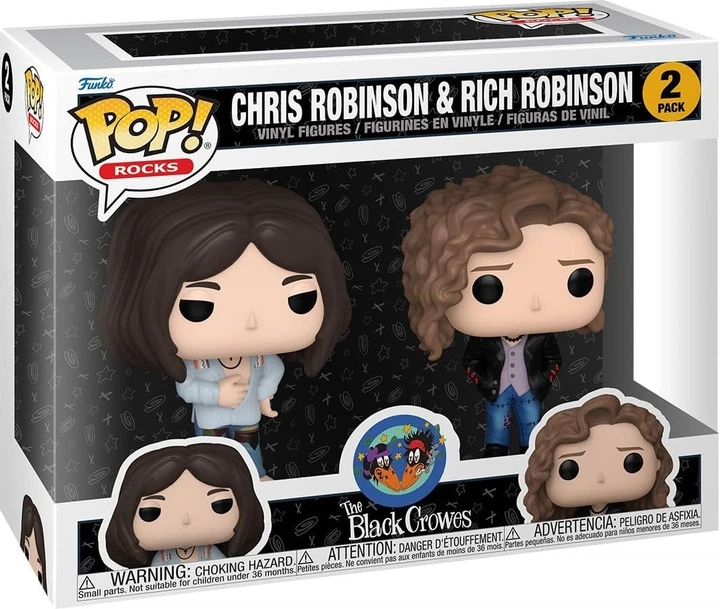 Набір фігурок Funko Pop Rocks The Black Crowes Chris Robinson and Rich Robinson 2 x 9.5 см 79815 (889698798150) - зображення 1