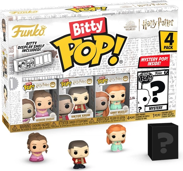Набір фігурок Funko Bitty Pop Harry Potter Goblet of Fire Hermione Granger Viktor Krum Ginny Weasley 4 x 2.5 см 83655 (889698836555) - зображення 1