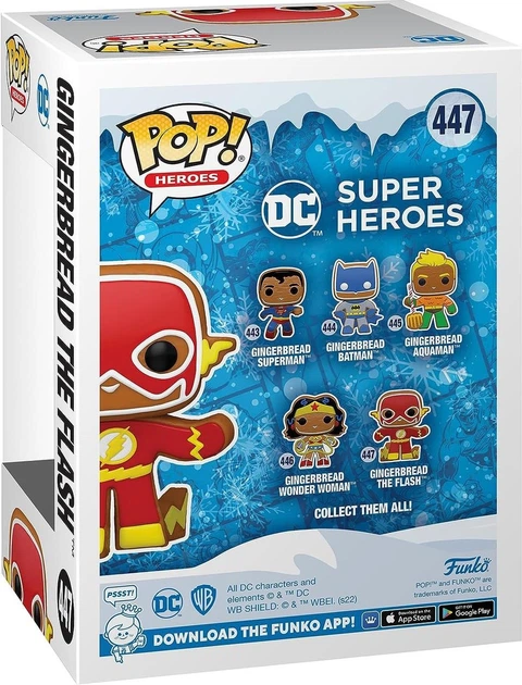 Figurka Funko Pop Heroes Holiday Gingerbread The Flash 9.5 cm 64323 (889698643238) - obraz 2