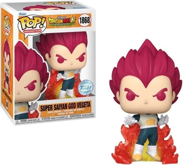 Фігурка Funko Pop Animation Dragon Ball Super Saiyan God Vegeta 10 см 73695 (889698736954) - зображення 2