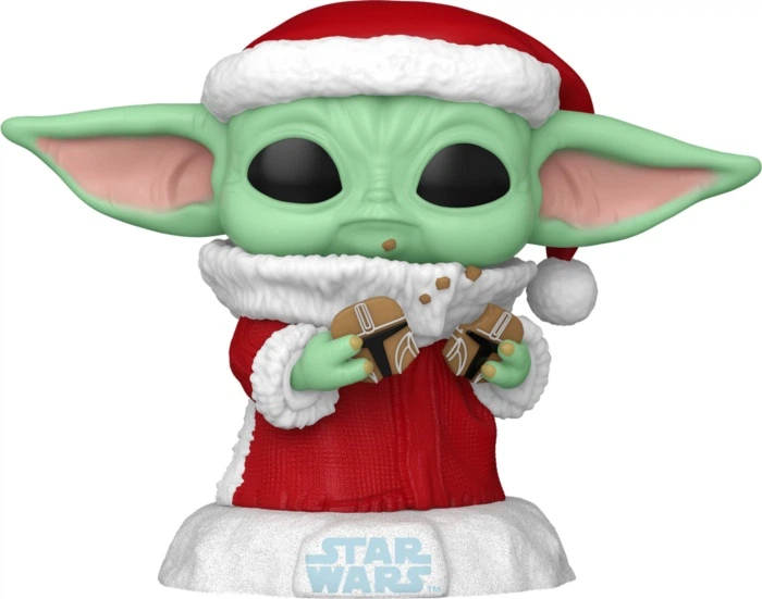 Фігурка Funko Pop Disney Star Wars Mandalorian Holiday Grogu 9.5 см 80009 (889698800099) - зображення 4