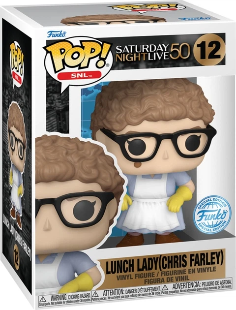 Фігурка Funko Pop Saturday Night Live Chris Farley Lunch Lady 10.4 см 81701 (889698817011) - зображення 1