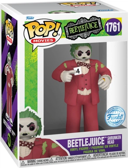 Фігурка Funko Pop Movies Бітлджус Зменшена голова 10 см 84862 (889698848626) - зображення 1