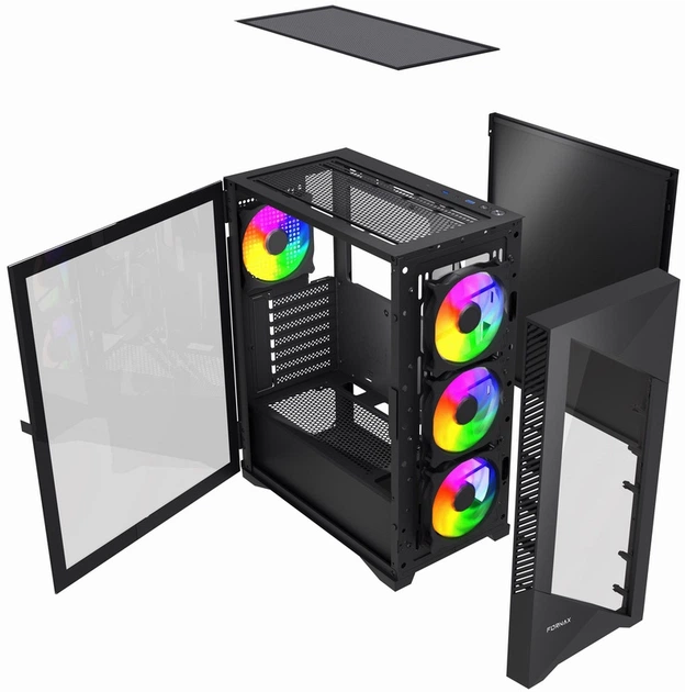 Obudowa Gembird Fornax 900 Black (CCC-FC-900ARGB) - obraz 9