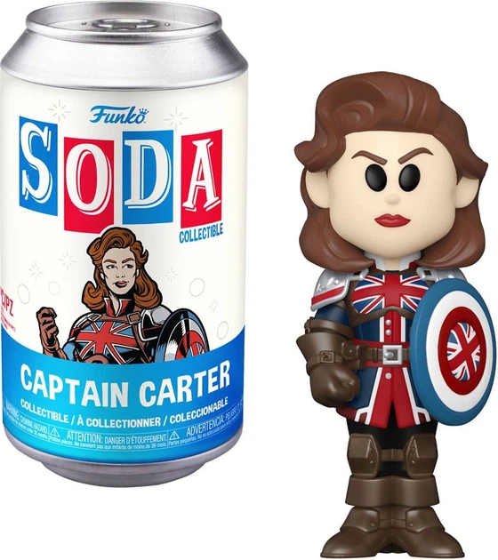 Фігурка Funko Pop Vinyl Soda Marvel What If...? Captain Carter 10 см 68836 (889698688369) - зображення 2