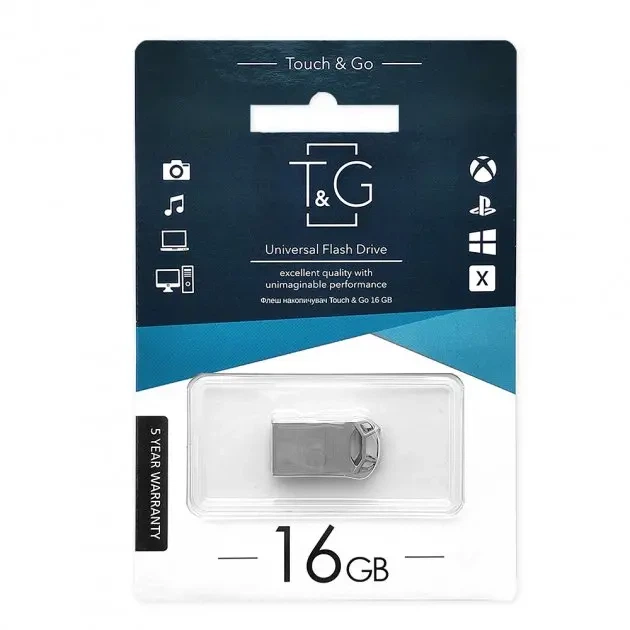 Флешка T&G 110 16GB металева - изображение 2