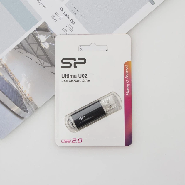 Флешка SILICON POWER Ultima U02 16GB Black - изображение 3