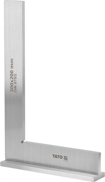 Kątownik ślusarski YATO ze stopką 300 x 200 mm kl. II (YT-70765) - obraz 2
