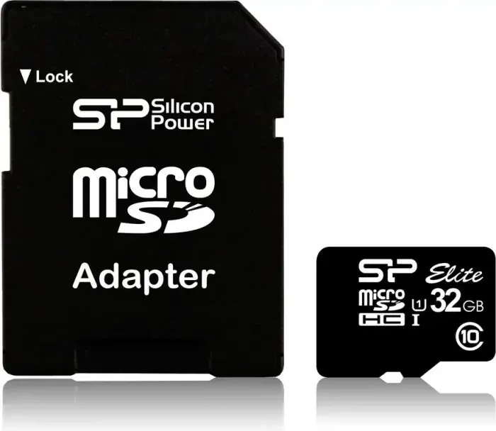Карта пам'яті SILICON POWER Elite microSDHC 32 GB Class 10 + adapter - Фото 1 Карта пам'яті SILICON POWER Elite microSDHC 32 GB Class 10 + adapter - изображение 1