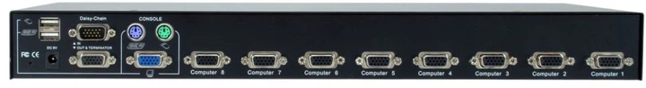 КVM-перемикач LevelOne KVM-3208 8-Port PS/2-USB VGA KVM (4015867229385) - зображення 4