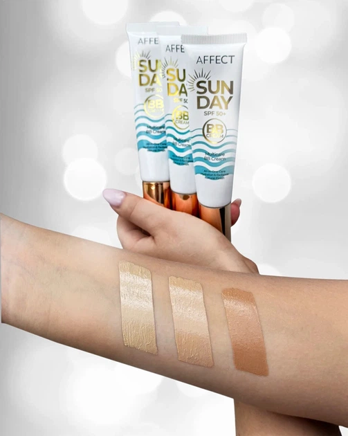 Крем BB Affect Sun Day SPF 50+ зволожуючий light 30 мл (5906118462356) - зображення 2