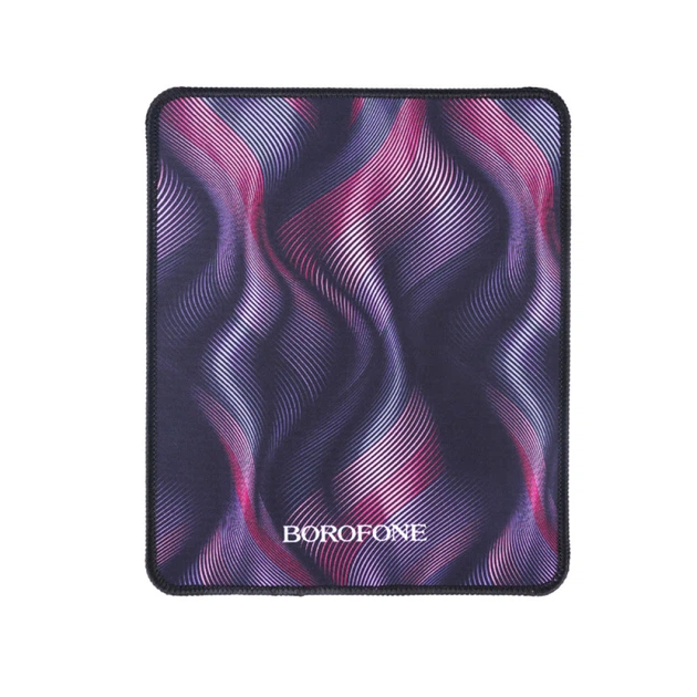 Килимок BOROFONE BG12 тканина прогумована чорний-рожевий 200*240*2мм - изображение 2