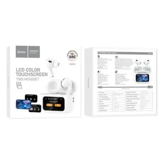Bluetooth навушники TWS HOCO EW72 Soar true ws ANC Noise Reduction/TouchScreen/5.4 White - зображення 3