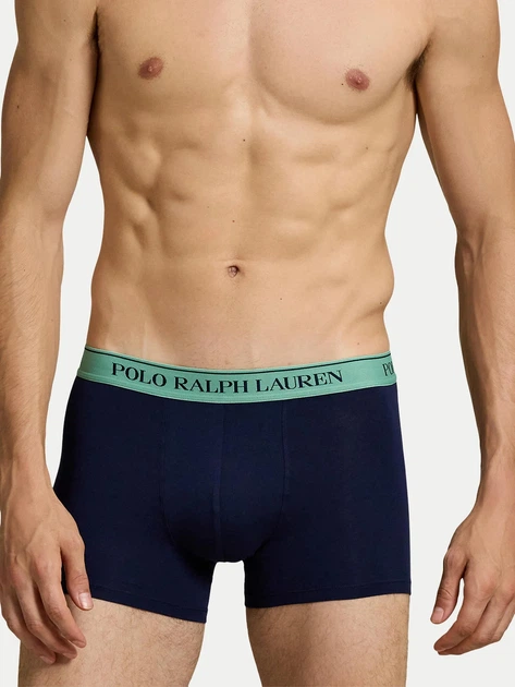 Набір трусів-боксерів чоловічих бавовняних Polo Ralph Lauren 714830299185 L 3 шт Темно-синій (3616854947070) - зображення 5