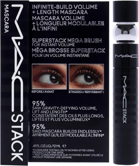 Tusz do rzęs M.A.C Macro M.A.Cstack Black 12 ml (773602593040) - obraz 1