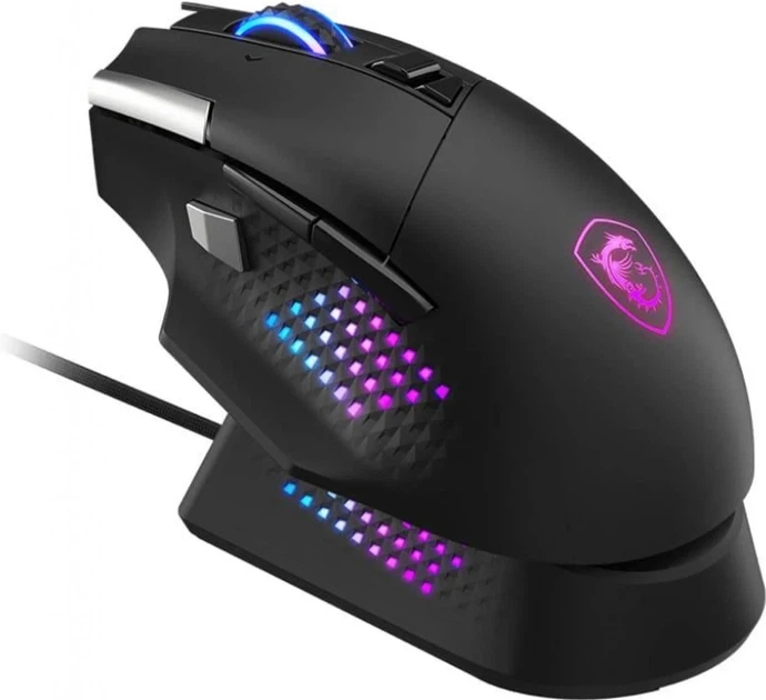 Миша MSI Versa Pro Mouse Combined Wireless + Mouse Dock Pro Black (S12-4301370-CLA) - зображення 2