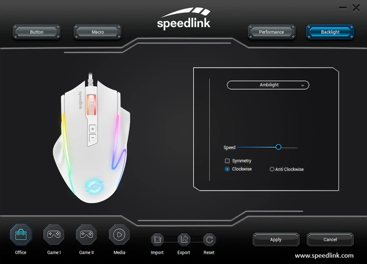 Миша Speedlink Decus NX RGB Gaming Mouse Wired White (4027301152708) - зображення 9