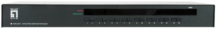 КVM-перемикач LevelOne KVM-3216 16-Port PS/2-USB VGA KVM (4015867229392) - зображення 1