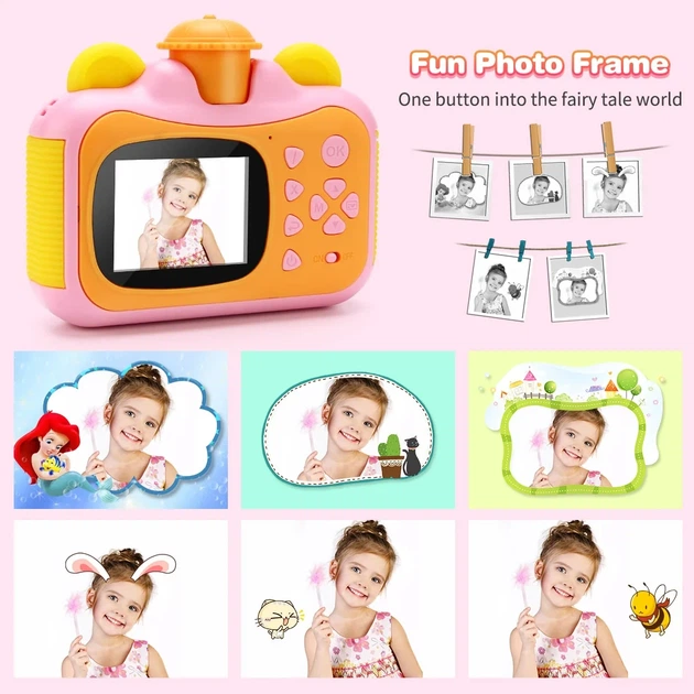 Детский фотоаппарат с мгновенной печатью фотографий Print Pink Camera | Фото и видео камеры | Камера - Фото 3 Детский фотоаппарат с мгновенной печатью фотографий Print Pink Camera | Фото и видео камеры | Камера - изображение 3