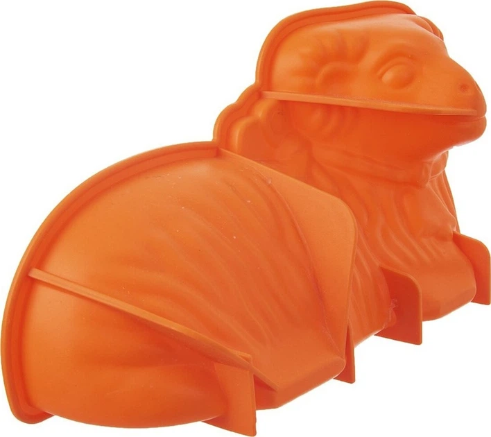Forma do pieczenia Orion Sillinie silikonowa baranek pomarańczowa 31 x 17 x 9 cm (151735) (8592381170042) - obraz 3