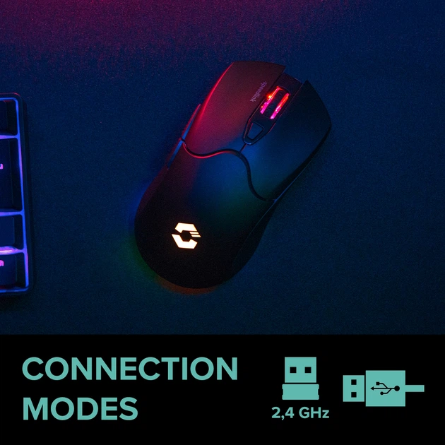 Миша Speedlink Velox Rechargeable RGB Gaming Mouse Wireless Black (4027301846935) - зображення 7