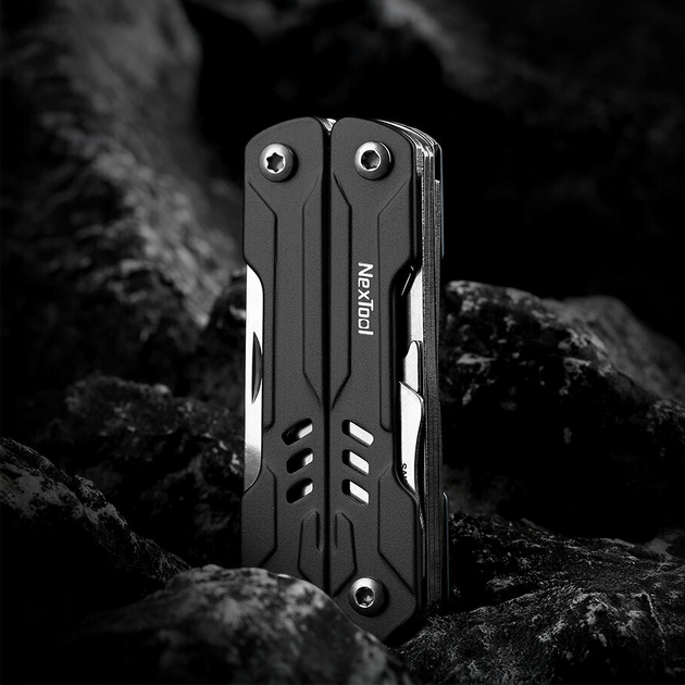 Мультитул NexTool Mini Sailor (NE20135A) мини-инструмент брелок с плоскогубцами на 10 функций универсальный, Black - изображение 2