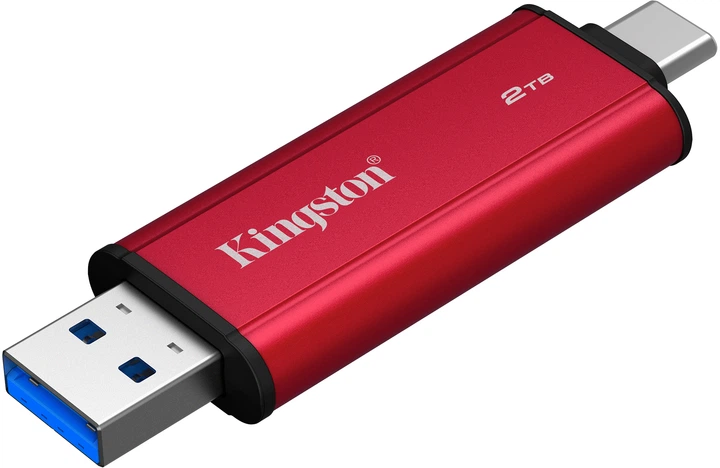 Dysk SSD Kingston Dual Portable SSD 2TB USB 3.2 Gen 2 Red (SPSD/2TB) - obraz 4