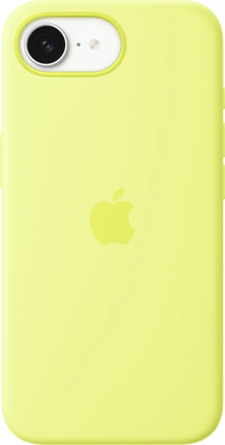 Etui plecki Apple Silicone Case do iPhone 16e Neon Yellow (MGYW4) - obraz 1