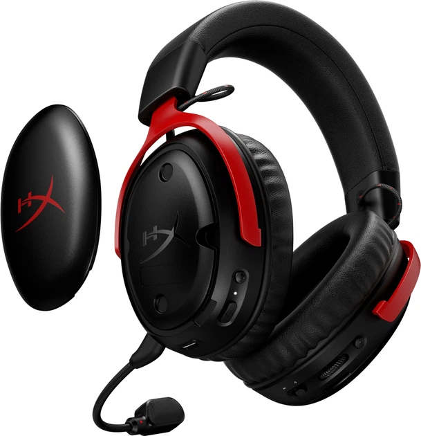 Słuchawki HyperX Cloud III S Wireless Black-Red (A59Z0AA) - obraz 7