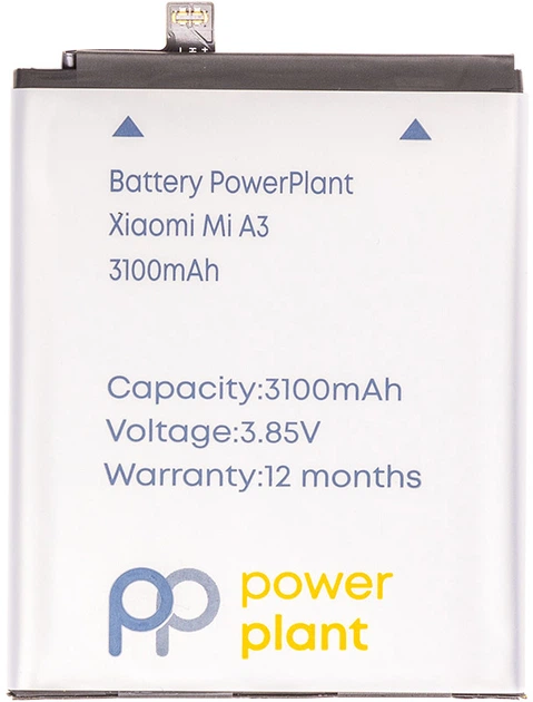 Акумулятор PowerPlant Xiaomi Mi A3 (BM4F) 3100 мА·год (SM220342) - зображення 1