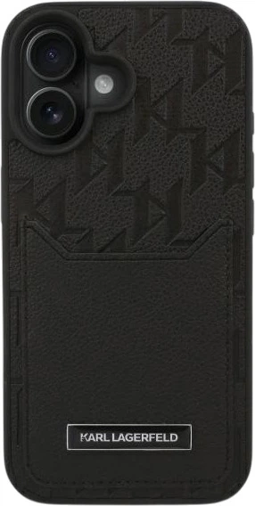 Панель Karl Lagerfeld Cardslots Monogram для iPhone 16 Black (3666339319243) - зображення 3