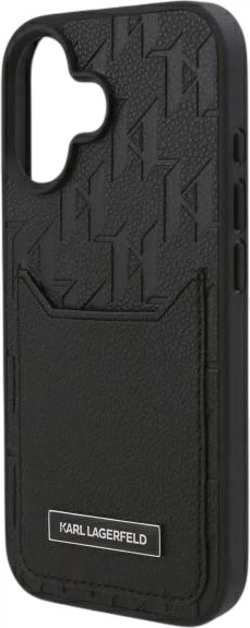 Панель Karl Lagerfeld Cardslots Monogram для iPhone 16 Black (3666339319243) - зображення 6