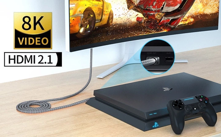 Відео кабель PowerPlant HDMI (M) - HDMI (M), 2.1V, Ultra HD 8K, eARC, 30AWG, 3 м (CA912209) - зображення 4