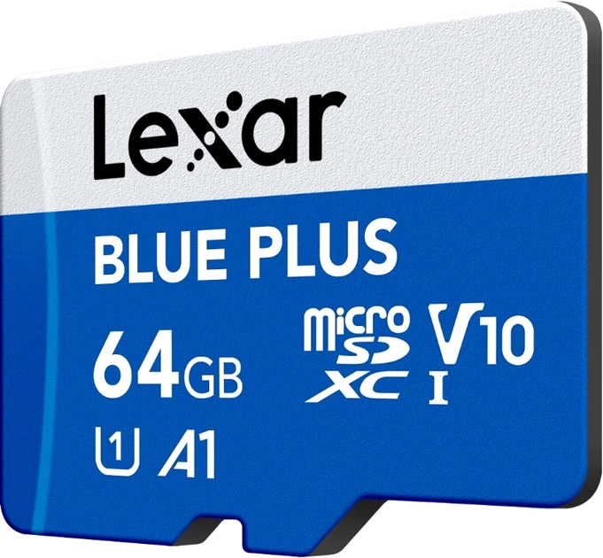 Карта пам'яті Lexar Blue Plus microSDXC 64GB UHS-I U1 V10 (LMSBLPL064G-BNANG) - зображення 3