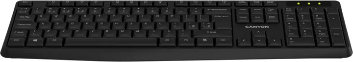 Клавіатура бездротова Canyon KB-W01 Water resistant Wireless Black (CNE-CKEYW01) - зображення 3