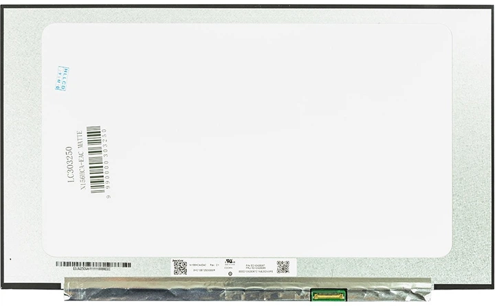 Matryca PowerPlant 15.6" 1920x1080 FHD LED SLIM IPS matowa 30 pin (prawa) A+ (PCB 26 cm) (LC303250) - obraz 2